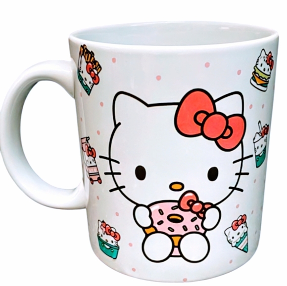 NEW Hello Kitty Donut Coffee Mug - Picture 1 of 4